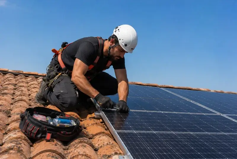 Maintenance et monitoring de panneaux solaires à Renung